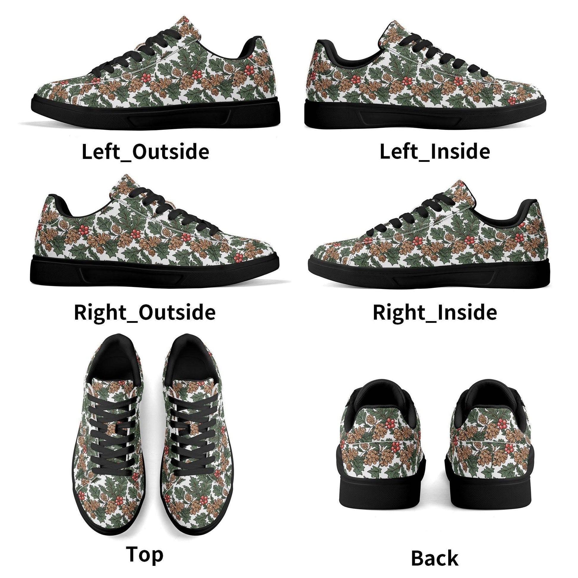 Holly Pine Adult Lightweight Brand Low Top Leather Shoes - DeRose Seasonal