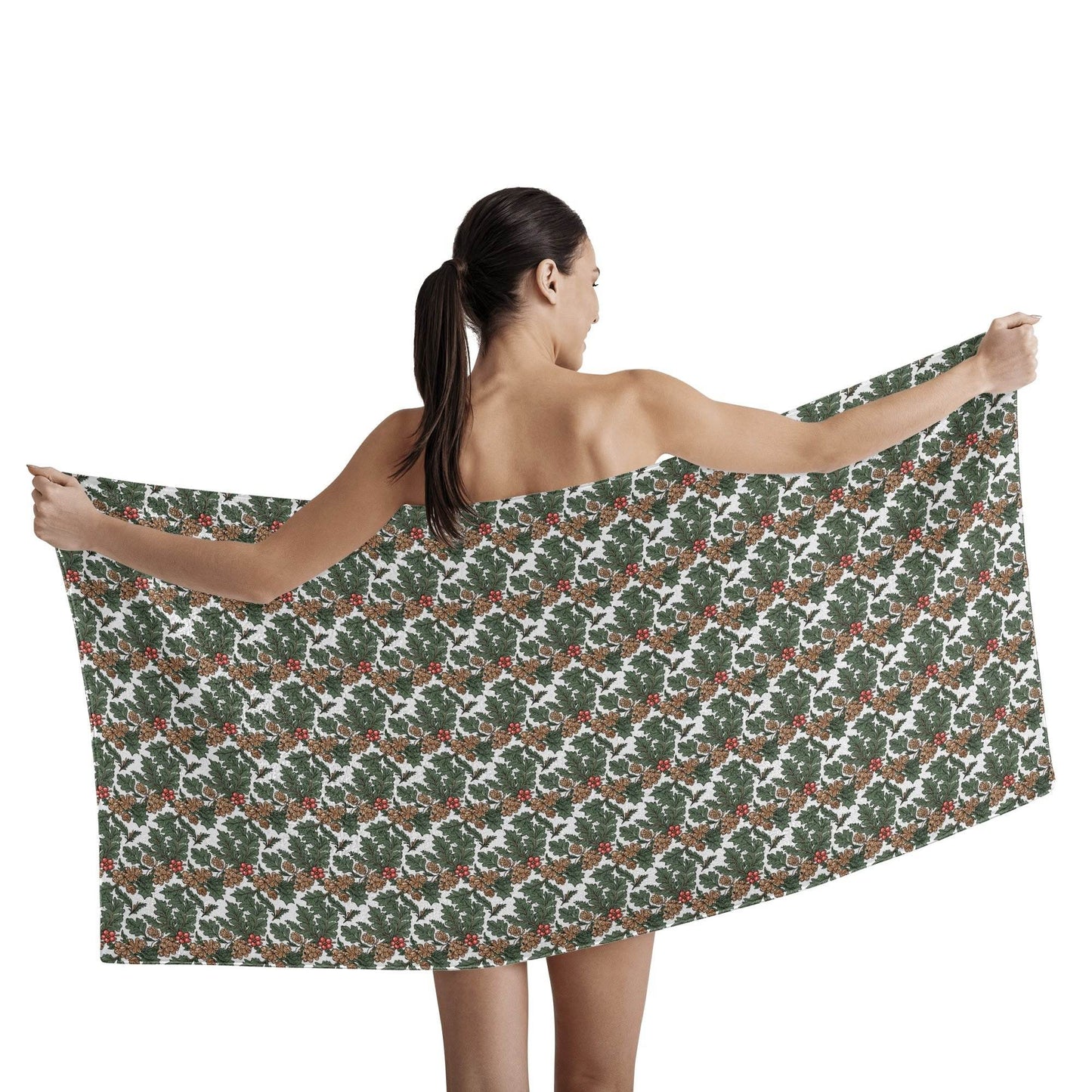 Holly Pine Bath Towel - DeRose Seasonal