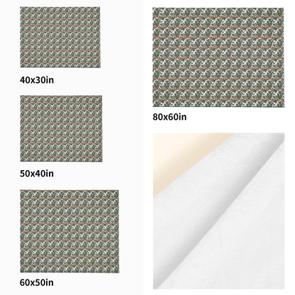 Holly Pine Flannel Breathable Blanket 4 Sizes - DeRose Seasonal