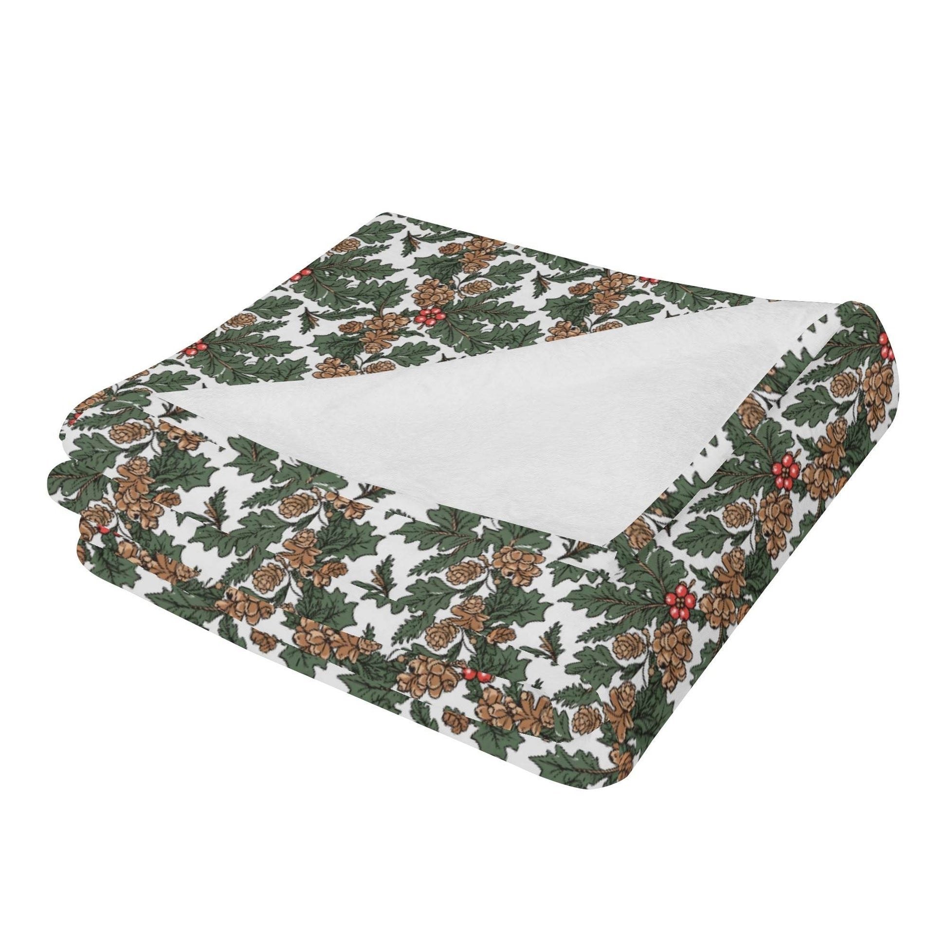 Holly Pine Flannel Breathable Blanket 4 Sizes - DeRose Seasonal
