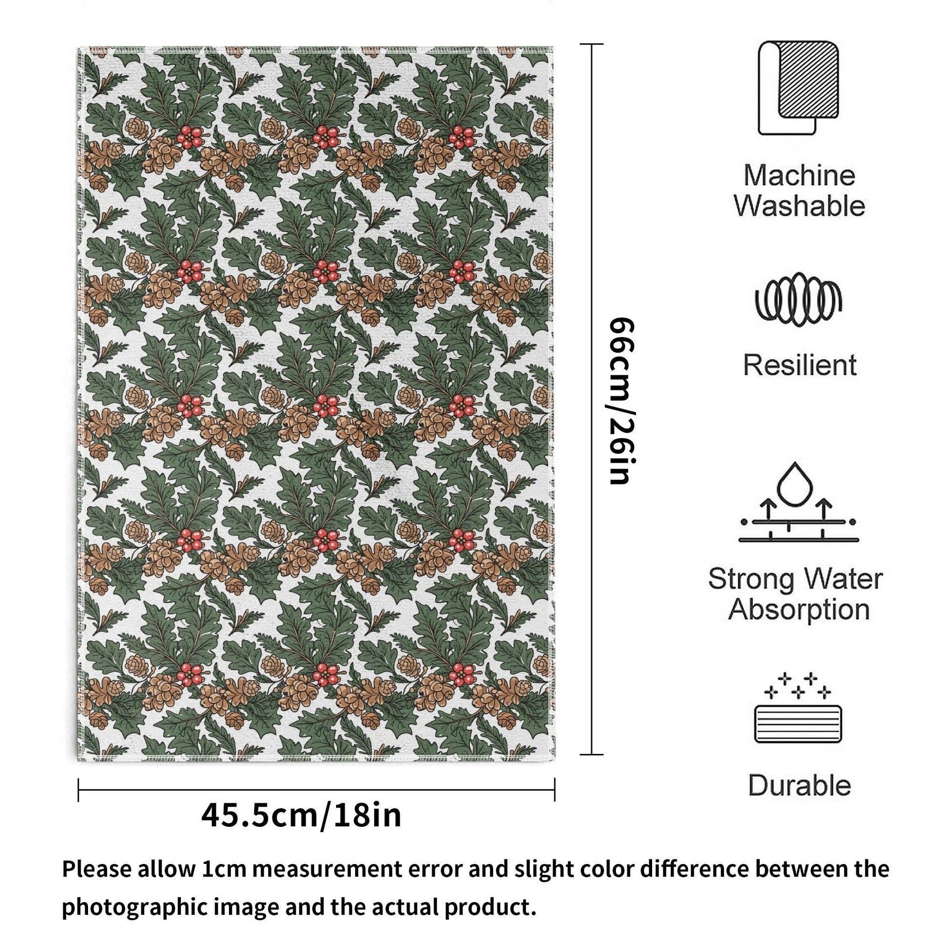 Holly Pine Hand Towels (6 Pcs) - DeRose Seasonal