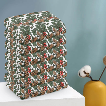 Holly Pine Hand Towels (6 Pcs) - DeRose Seasonal