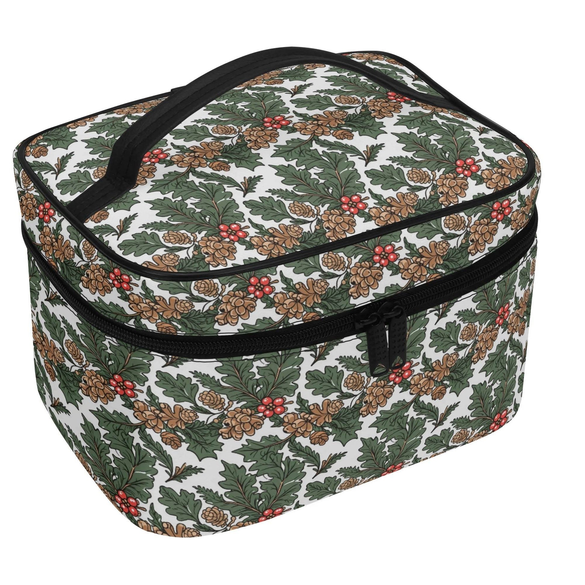 Holly Pine Leather Cosmetic Bag - DeRose Seasonal