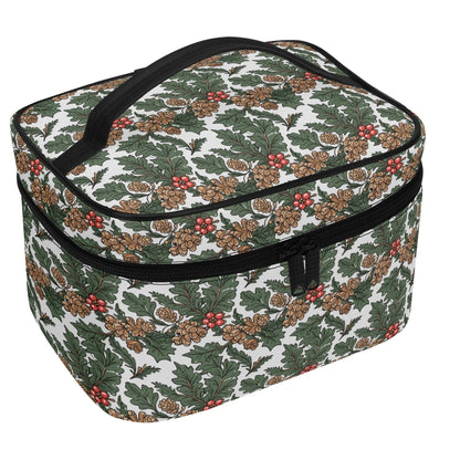 Holly Pine Leather Cosmetic Bag - DeRose Seasonal
