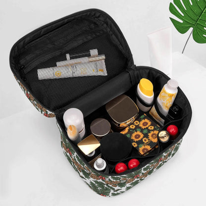 Holly Pine Leather Cosmetic Bag - DeRose Seasonal