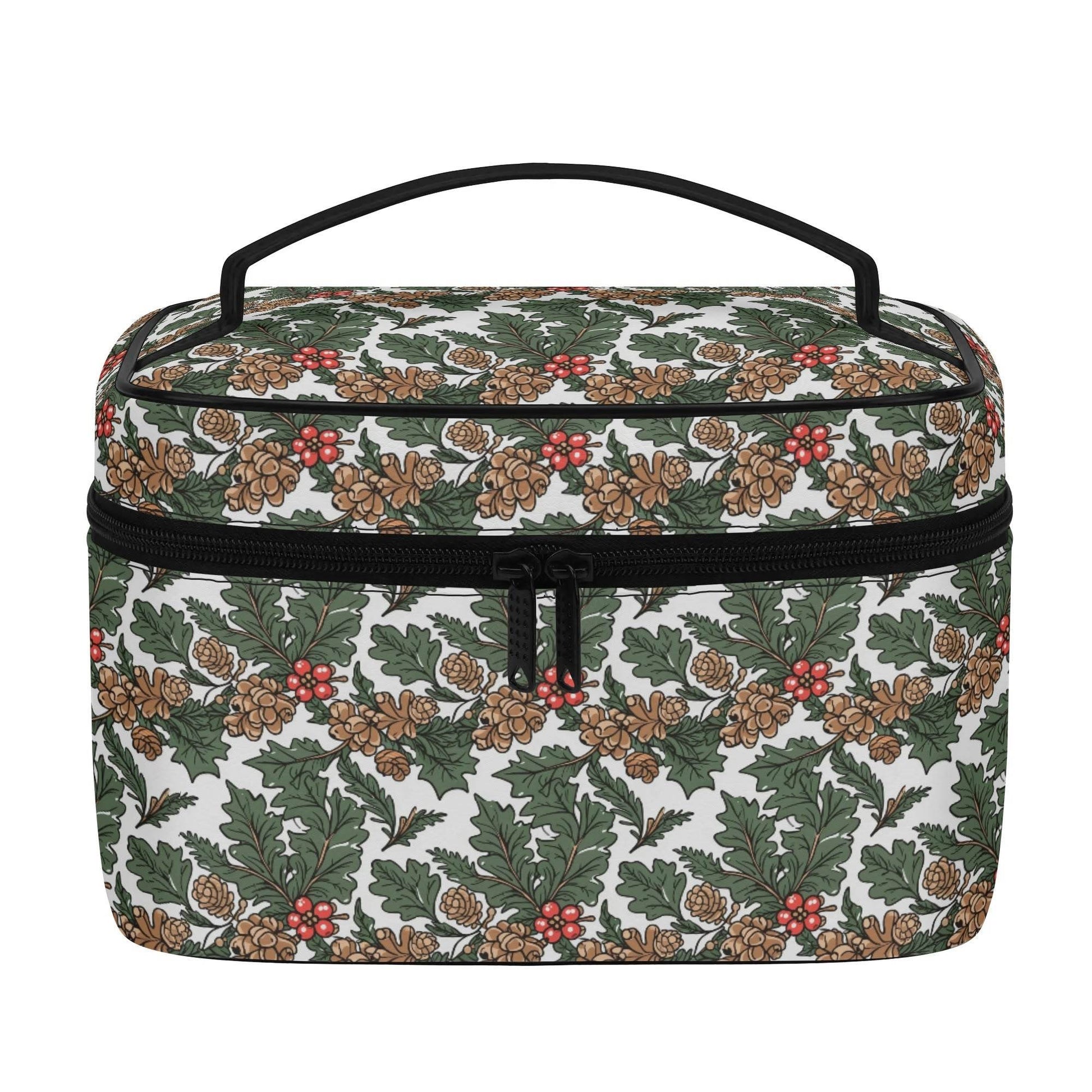 Holly Pine Leather Cosmetic Bag - DeRose Seasonal