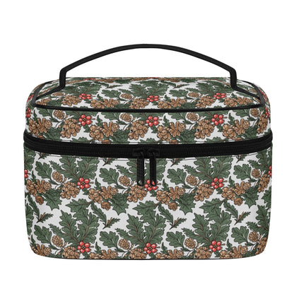 Holly Pine Leather Cosmetic Bag - DeRose Seasonal