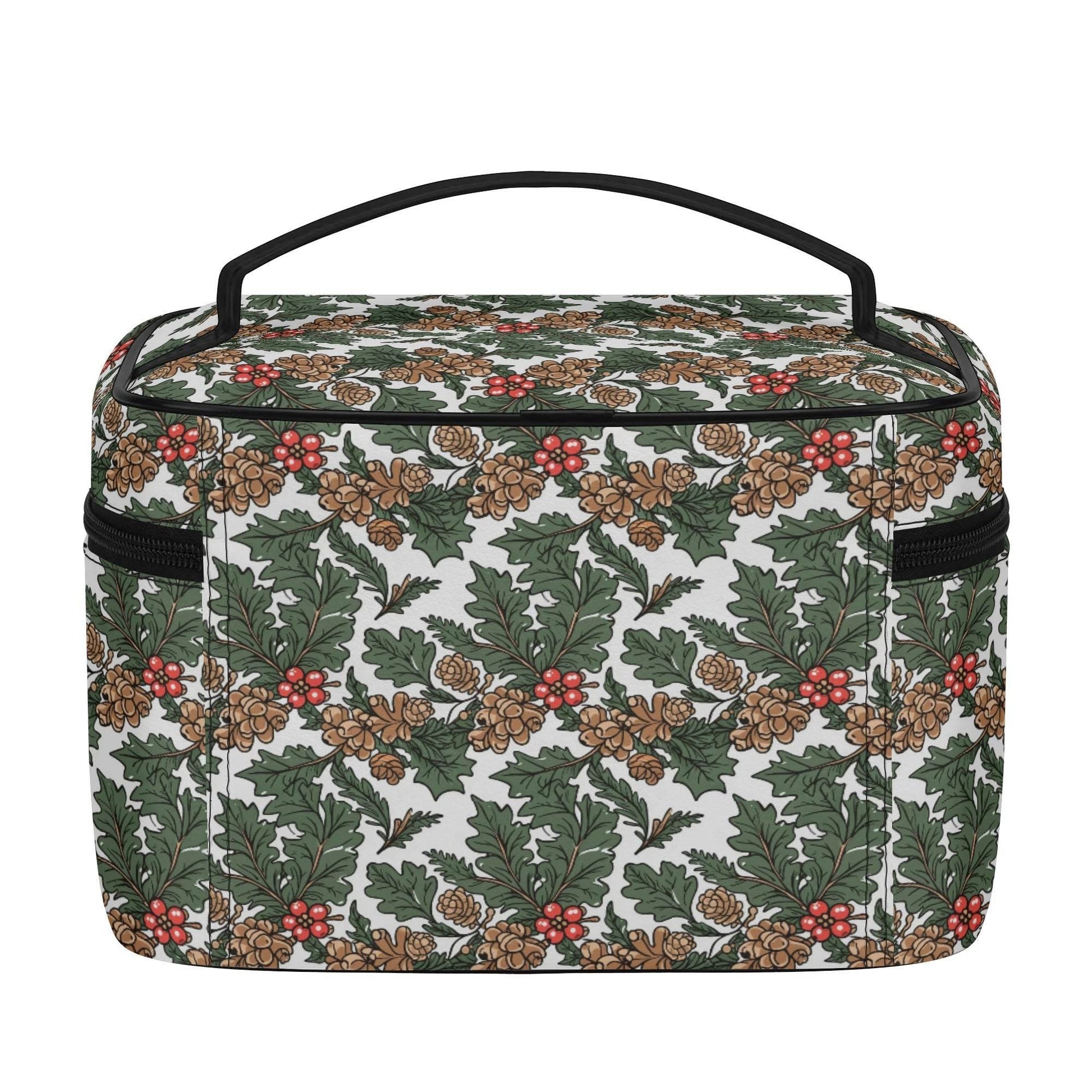 Holly Pine Leather Cosmetic Bag - DeRose Seasonal