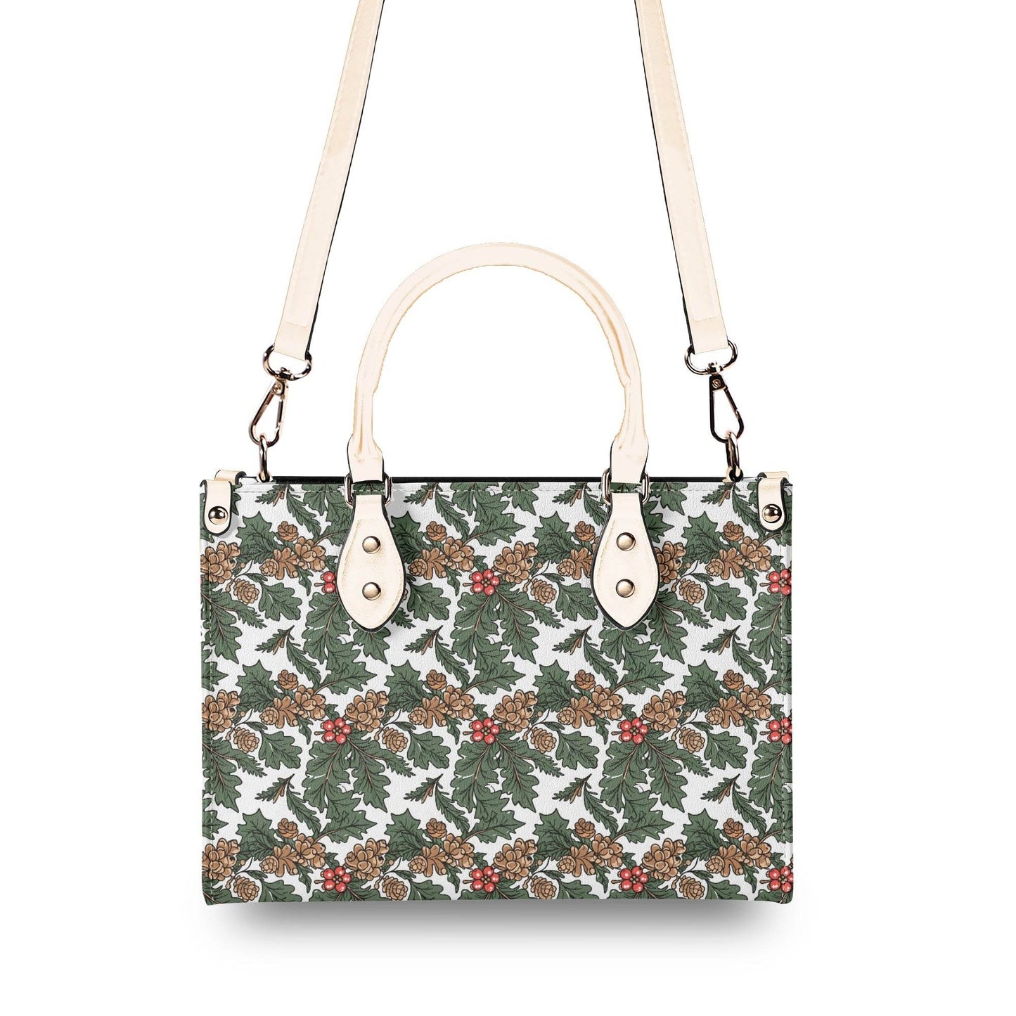 Holly Pine Luxury Women Leather Handbag (3 sizes) - DeRose Seasonal