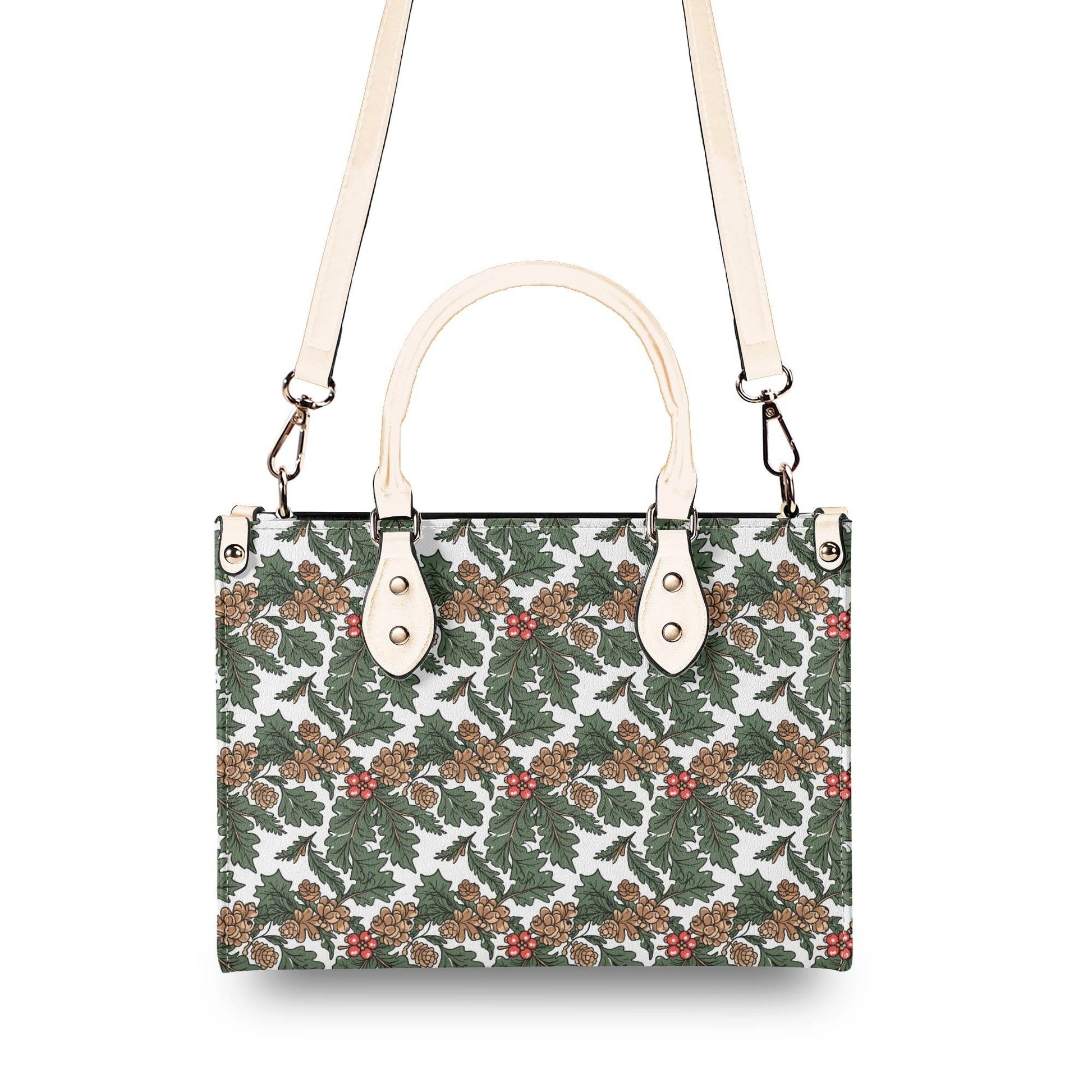 Holly Pine Luxury Women Leather Handbag (3 sizes) - DeRose Seasonal