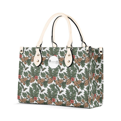 Holly Pine Luxury Women Leather Handbag (3 sizes) - DeRose Seasonal