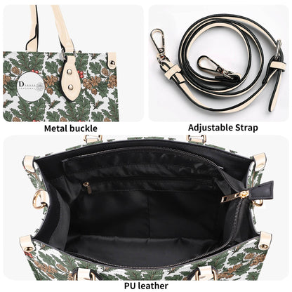 Holly Pine Luxury Women Leather Handbag (3 sizes) - DeRose Seasonal