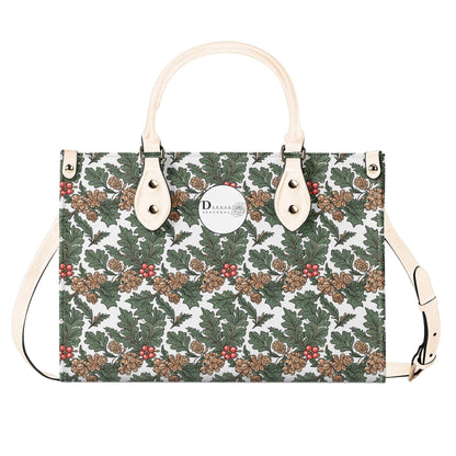 Holly Pine Luxury Women Leather Handbag (3 sizes) - DeRose Seasonal