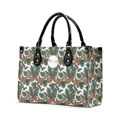 Holly Pine Luxury Women Leather Handbag (3 sizes) - DeRose Seasonal
