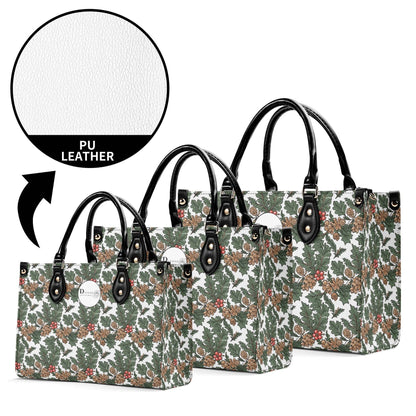 Holly Pine Luxury Women Leather Handbag (3 sizes) - DeRose Seasonal