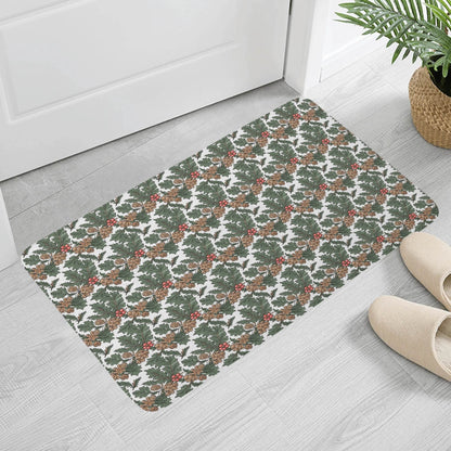 Holly Pine Plush Indoor Doormat - DeRose Seasonal