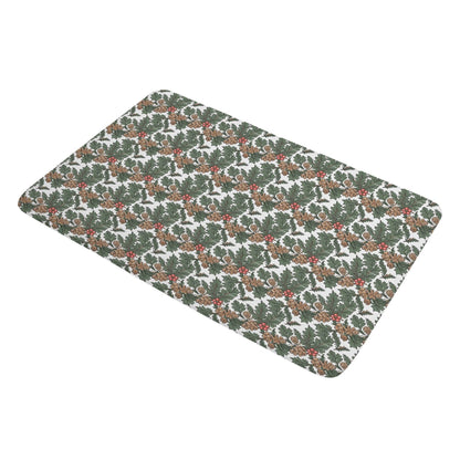 Holly Pine Plush Indoor Doormat - DeRose Seasonal