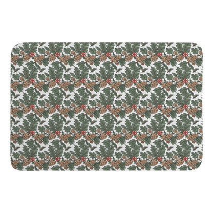 Holly Pine Plush Indoor Doormat - DeRose Seasonal