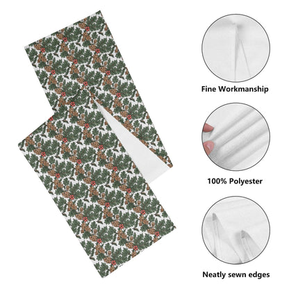 Holly Pine Polyester Table Runner - DeRose Seasonal