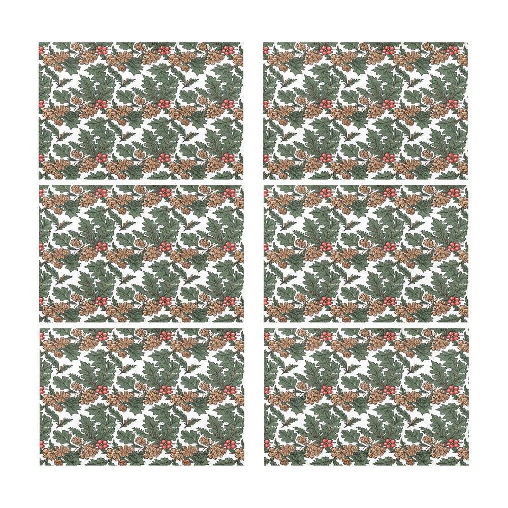 Holly Pine Table Placemat (set of 6) - DeRose Seasonal