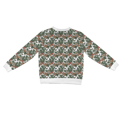 Holly Pine Women's Cardigan Button Sweater Custom Women's Cardigan (Model H73) - DeRose Seasonal