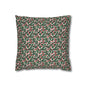 Christmas Holly Spun Polyester Square Pillowcase - DeRose Seasonal