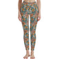 Pastel Flowers Women's Polyester Yoga pants Leggings - DeRose Seasonal