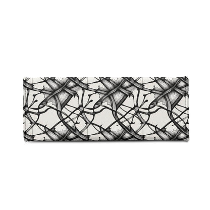 Ink Floral Luxury Women's Leather Handbag (3 sizes) - DeRose Seasonal