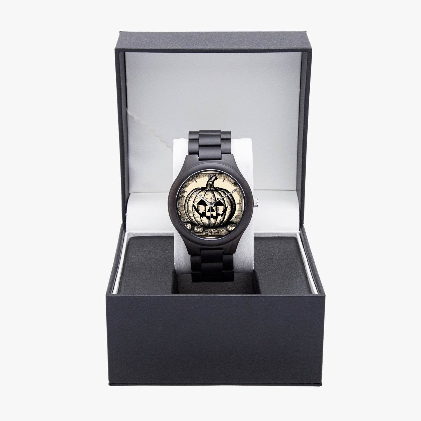Jack-O-Lantern Italian Olive Lumber Quartz Watch - DeRose Seasonal