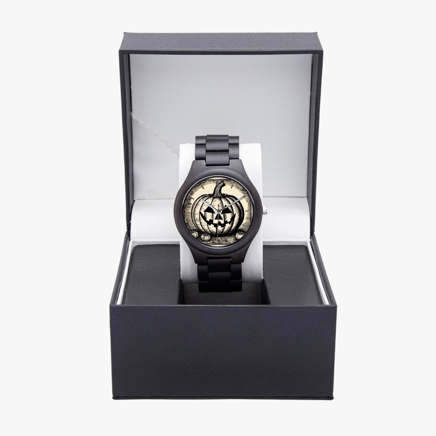 Jack-O-Lantern Italian Olive Lumber Quartz Watch - DeRose Seasonal