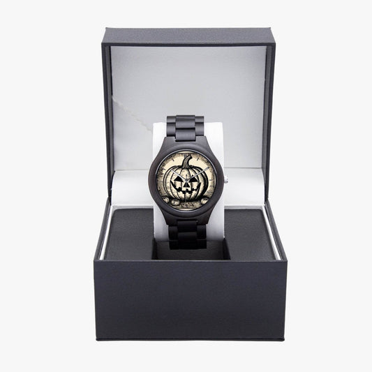 Jack-O-Lantern Italian Olive Lumber Quartz Watch - DeRose Seasonal