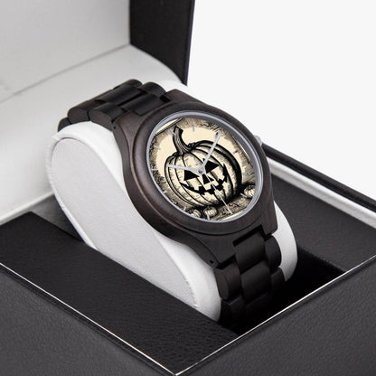 Jack-O-Lantern Italian Olive Lumber Quartz Watch - DeRose Seasonal