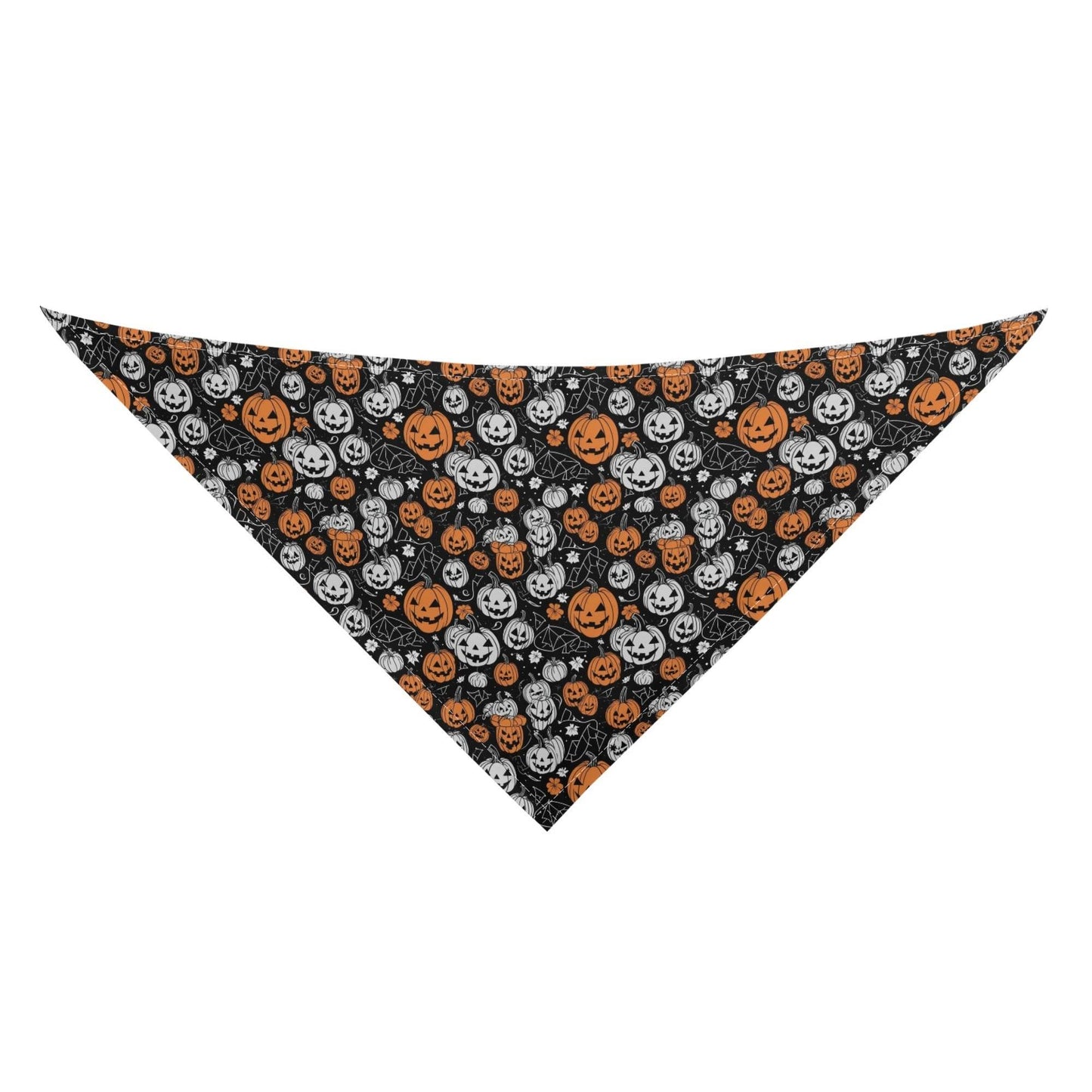 Jack-O-Lanterns Animal Scarf Pet Adjustable Bandanas for Dogs Cats - DeRose Seasonal