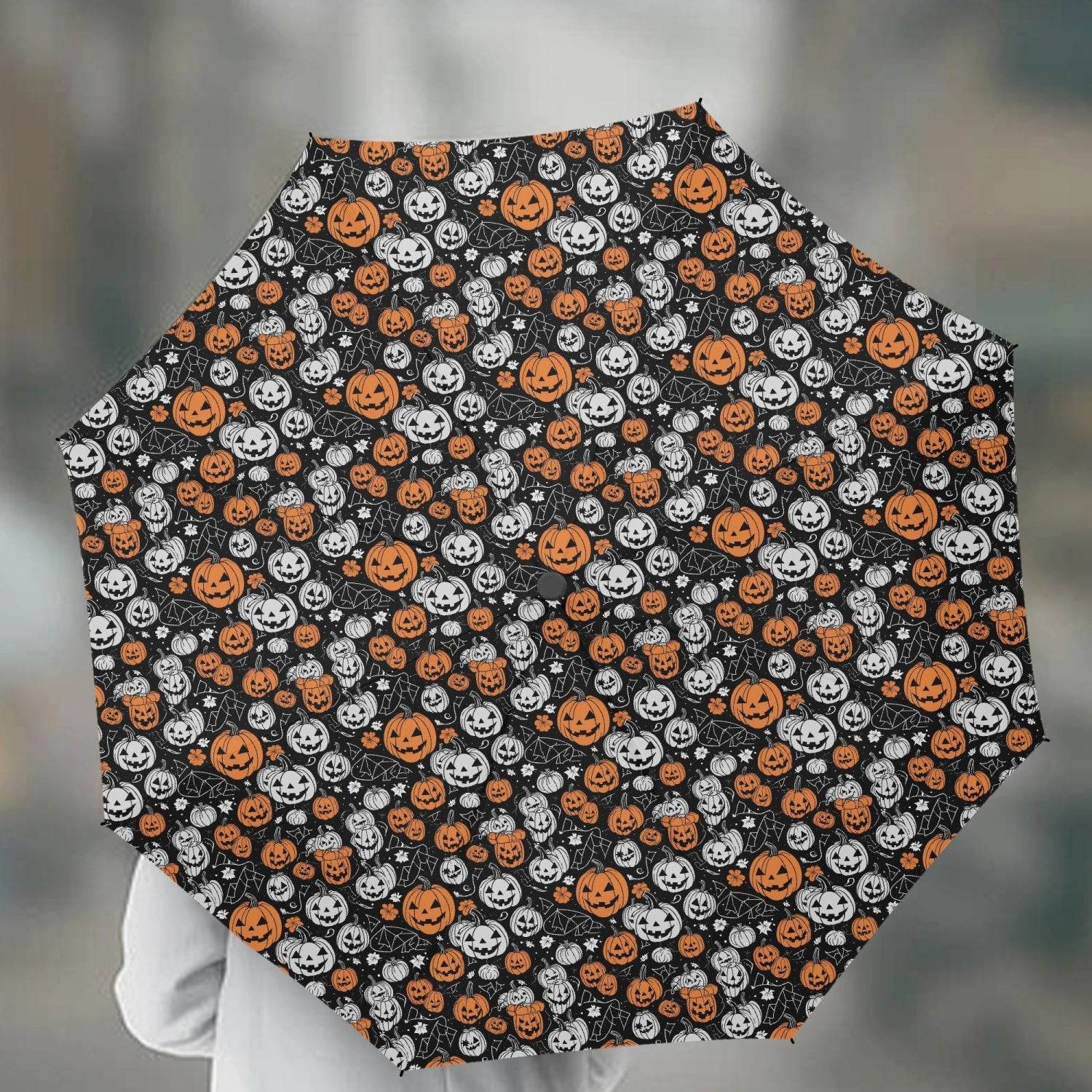 Jack-O-Lanterns Automatic UV Protection Umbrella - DeRose Seasonal
