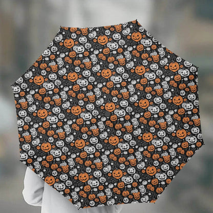 Jack-O-Lanterns Automatic UV Protection Umbrella - DeRose Seasonal