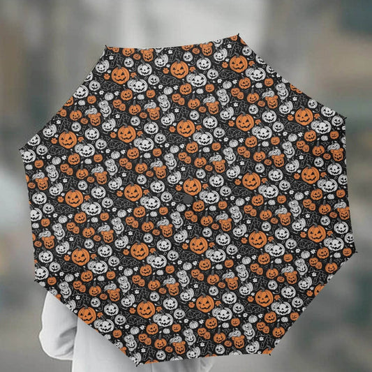 Jack-O-Lanterns Automatic UV Protection Umbrella - DeRose Seasonal