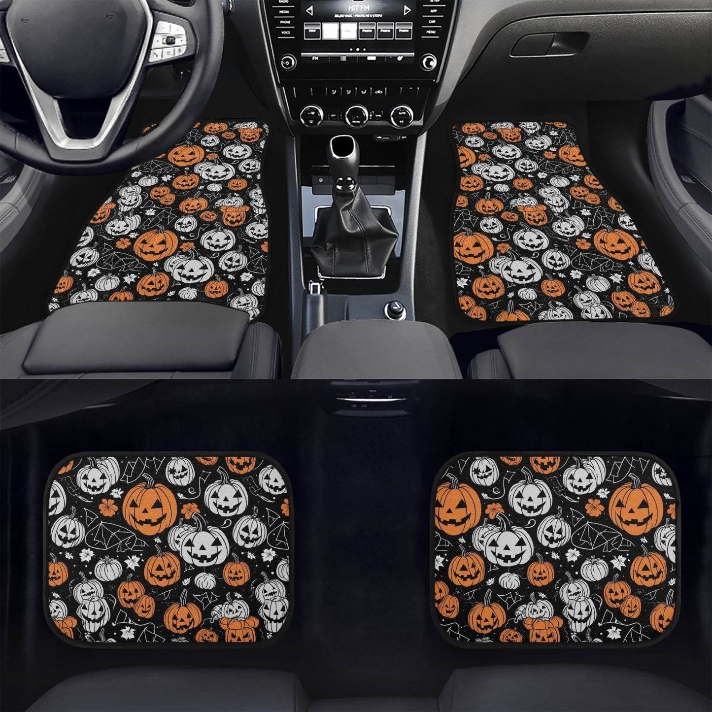 Jack-O-Lanterns Car Floor Mats - 4Pcs - DeRose Seasonal