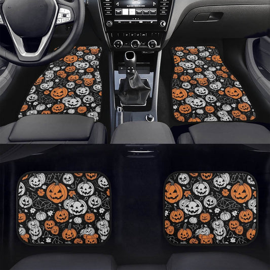 Jack-O-Lanterns Car Floor Mats - 4Pcs - DeRose Seasonal