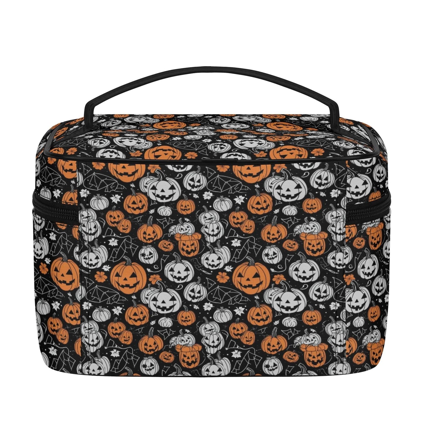 Jack-O-Lantern Leather Cosmetic Bag - DeRose Seasonal