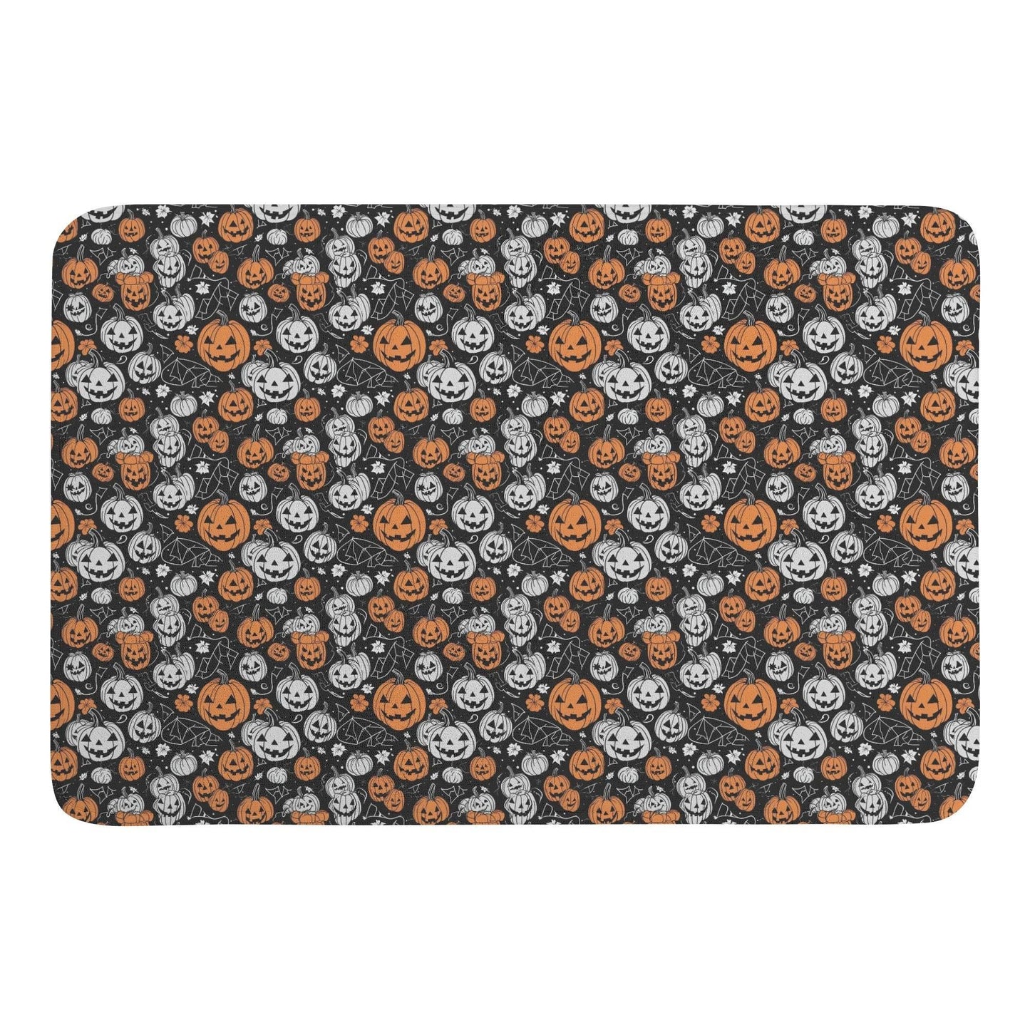Jack-O-Lantern Plush Indoor Doormat - DeRose Seasonal