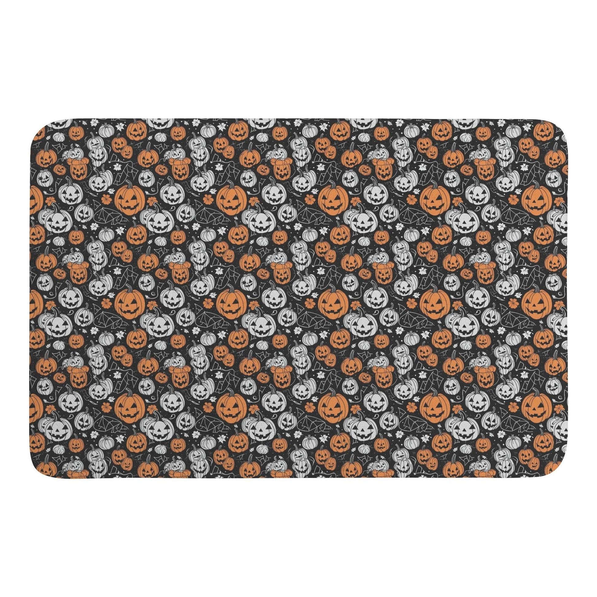 Jack-O-Lantern Plush Indoor Doormat - DeRose Seasonal