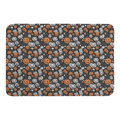 Jack-O-Lantern Plush Indoor Doormat - DeRose Seasonal