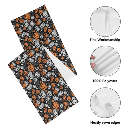 Jack-O-Lantern Polyester Table Runner - DeRose Seasonal