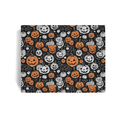 Jack-O-Lantern Men's Minimalist Leather Folded Wallet - DeRose Seasonal