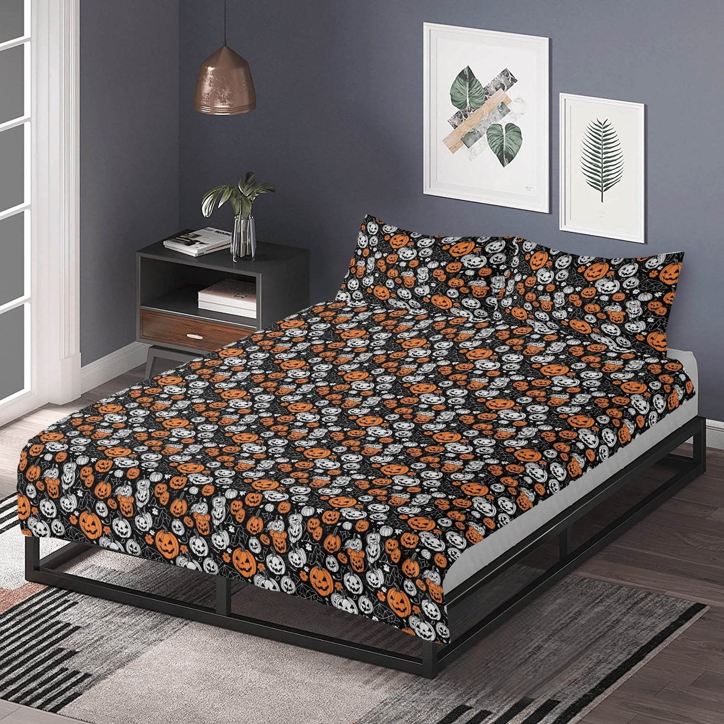Jack-o-Lantern 3 Pcs Beddings - DeRose Seasonal