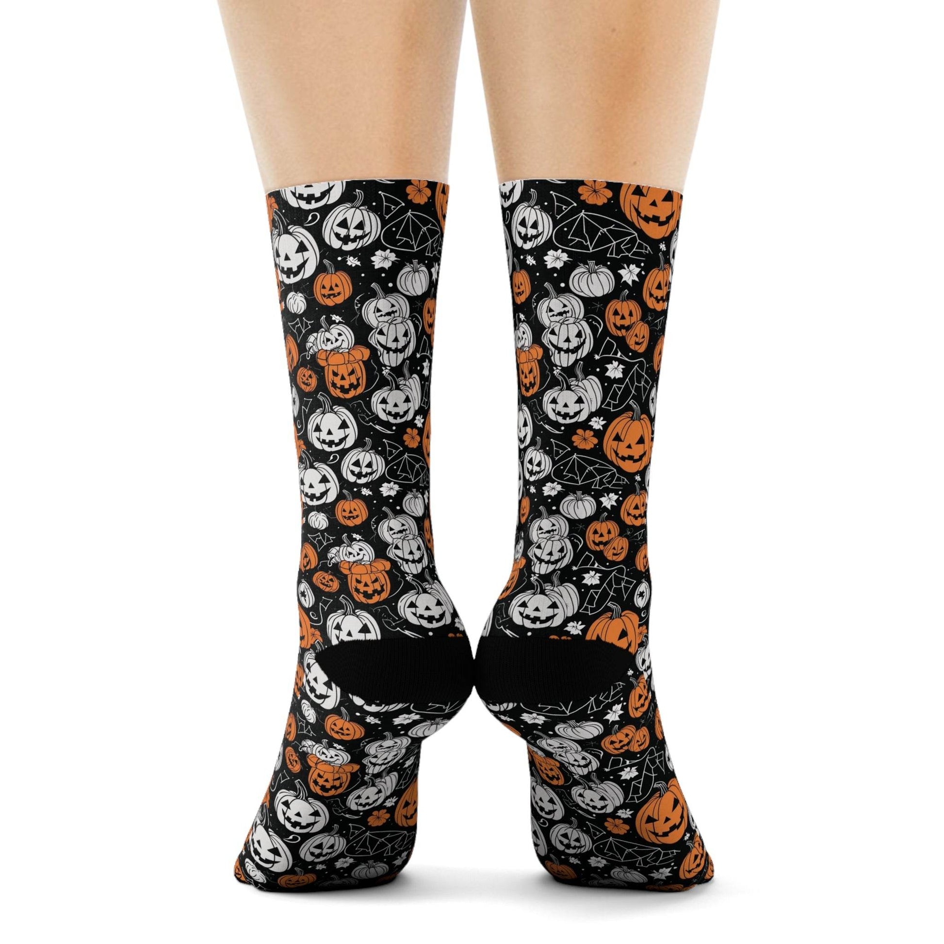 Jack-o-Lantern Crew Socks 3 sizes - DeRose Seasonal