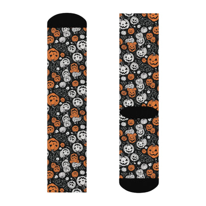 Jack-o-Lantern Crew Socks 3 sizes - DeRose Seasonal