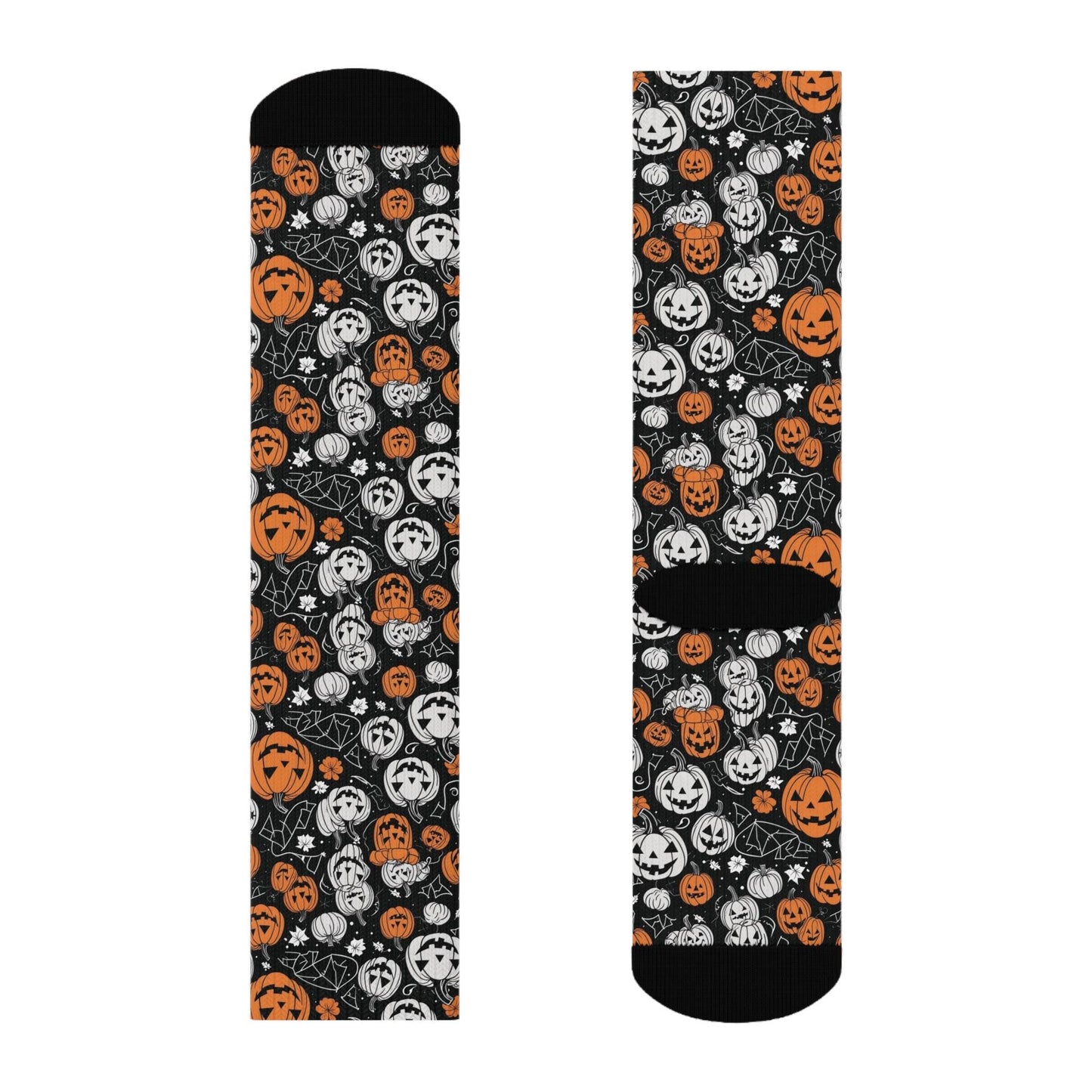 Jack-o-Lantern Crew Socks 3 sizes - DeRose Seasonal