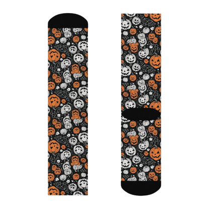 Jack-o-Lantern Crew Socks 3 sizes - DeRose Seasonal