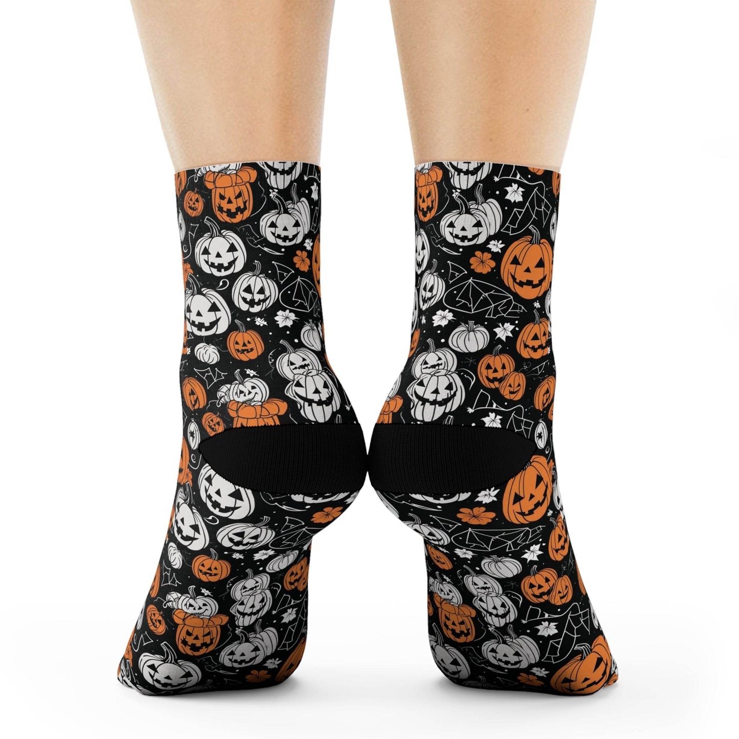 Jack-o-Lantern Crew Socks 3 sizes - DeRose Seasonal